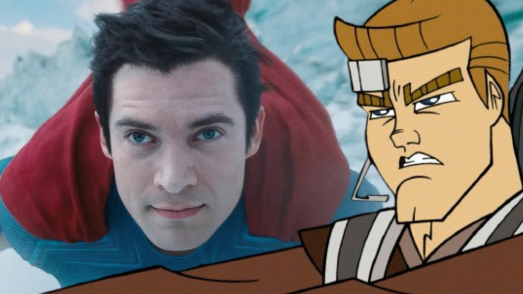 Superman from Superman 2025 and Anakin from Star Wars: Clone Wars 2D micro series