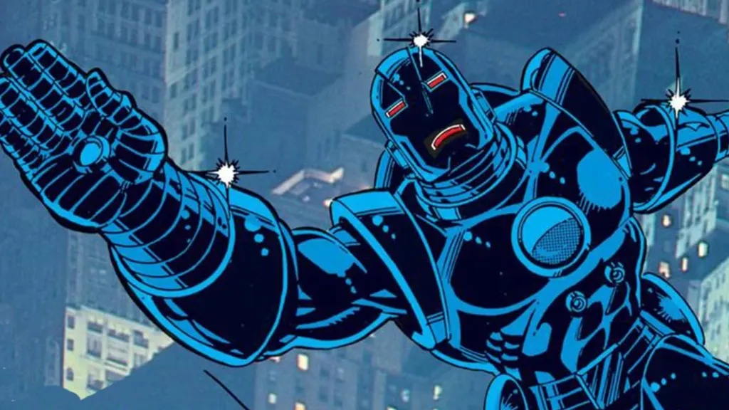 Iron Man in his forst stealth armor, the Model 7