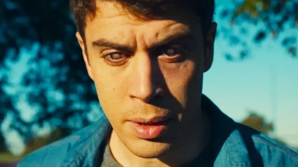 Toby Kebbell watching memories in Black Mirror