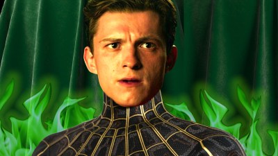 Tom Holland in Spider-Man's Black Suit