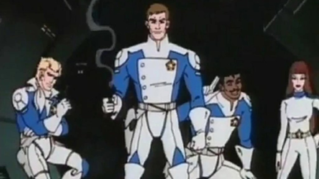 The main characters of The Adventures of the Galaxy Rangers animated TV show