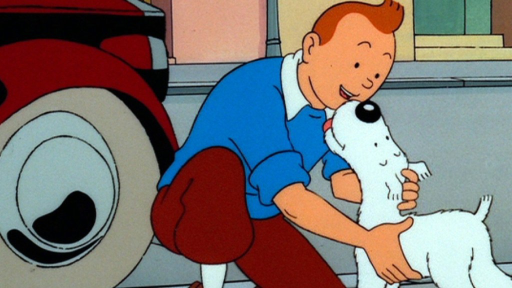 Tintin and Snowy in The Adventures of Tintin