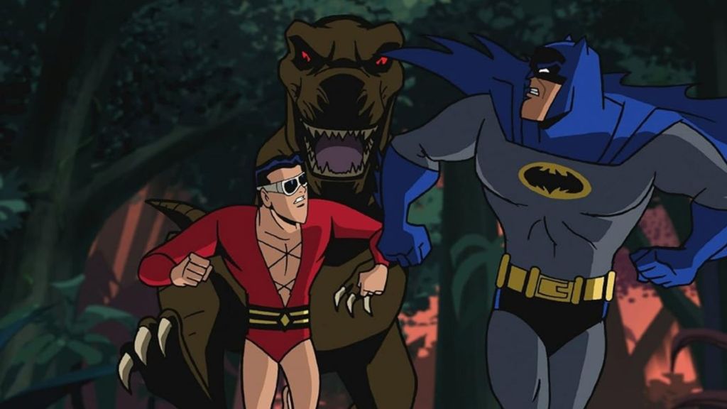 Batman running in The Brave and the Bold.