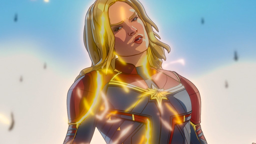 Captain Marvel preparing to fight Ultron in What If...?