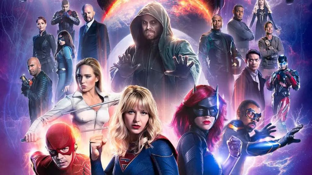 The poster from Crisis on Infinite Earths.