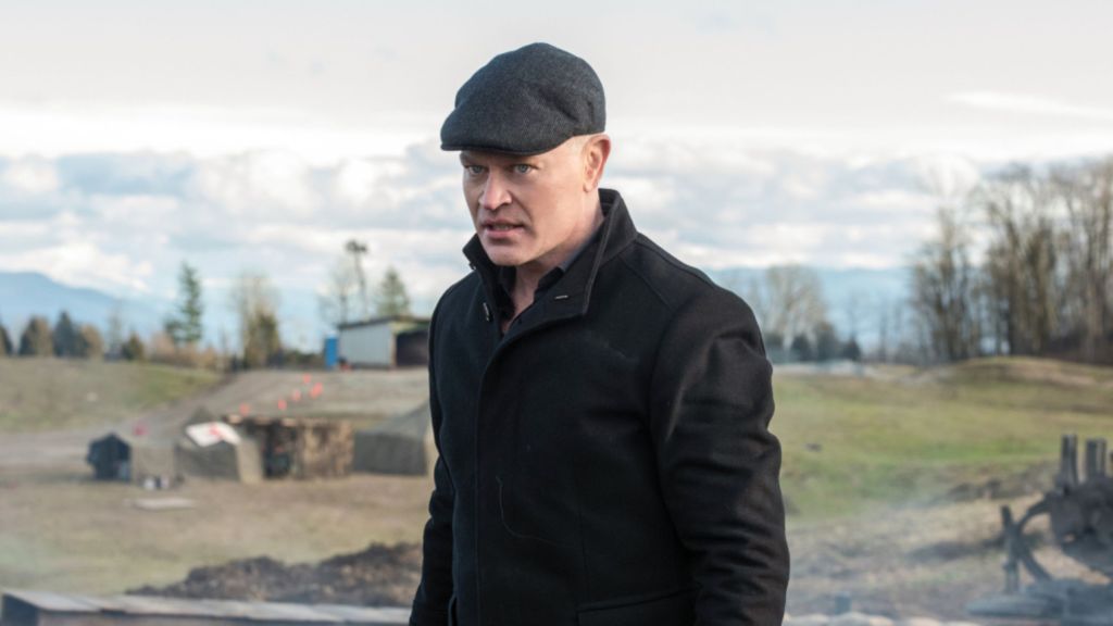 Damien Darhk on a battlefield in Legends of Tomorrow.