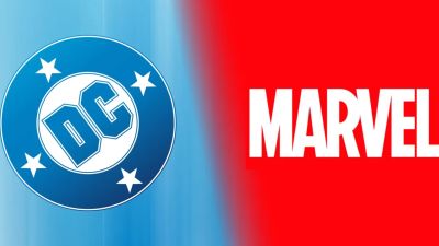 The DC and Marvel logos.
