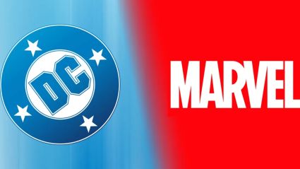 The DC and Marvel logos.