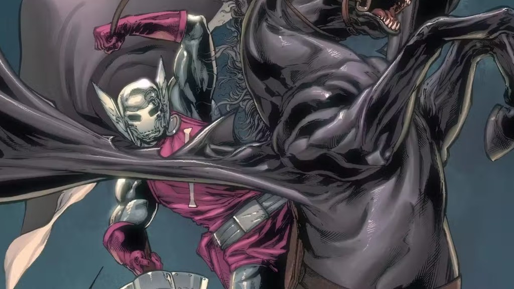 The Dreadknight on his Hellhorse in Marvel Comics