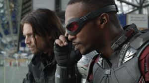 Bucky and Sam in Captain America: Civil War.