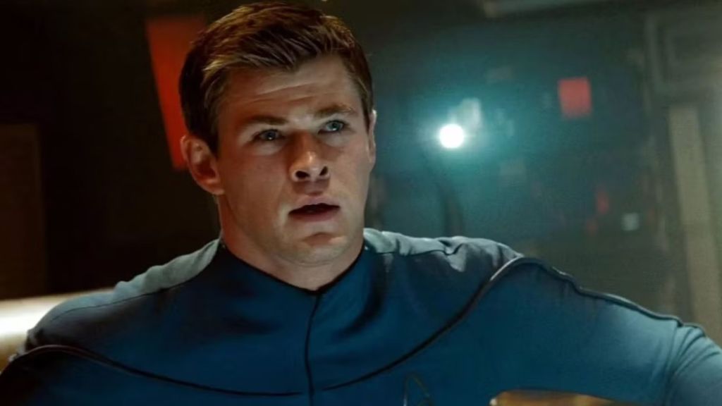 George Kirk shocked in Star Trek.