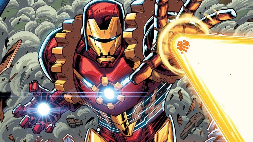 Iron Man 2020 - Arno Stark in his armor in Marvel Comics