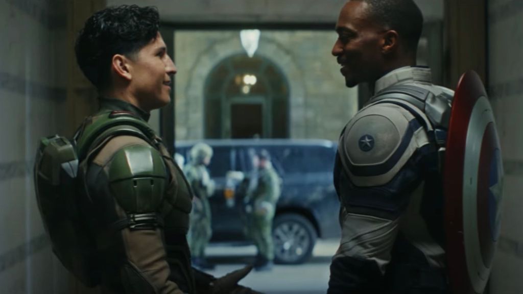 Captain America and Falcon in Brave New World.