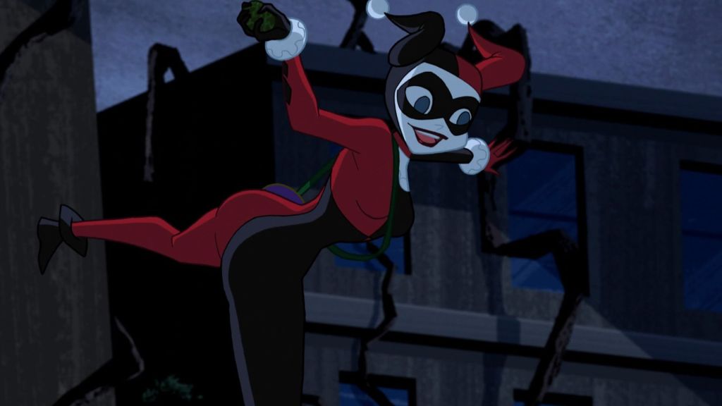 Harley Quinn jumping.
