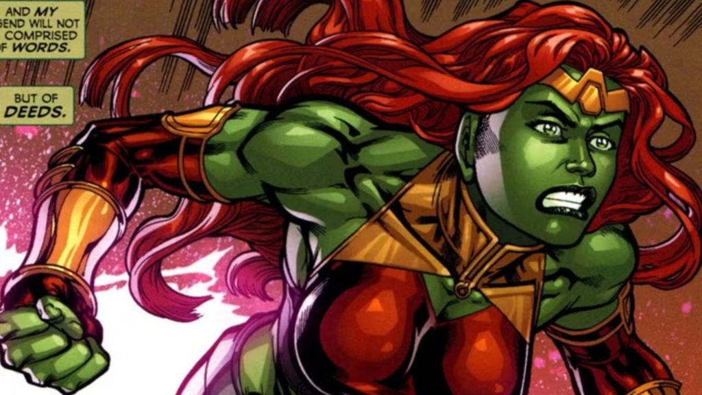 Lyra about to punch.