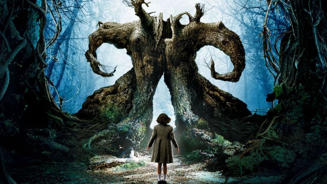 Ofelia walking into the labyrinth.