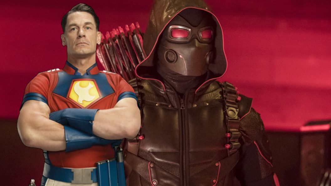 Peacemaker next to Earth-X Oliver Queen.