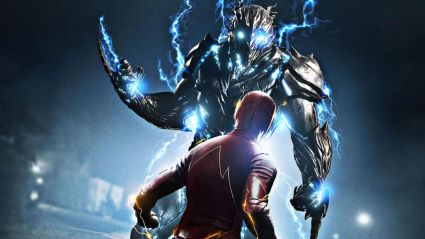 Savitar about to attack the Flash.