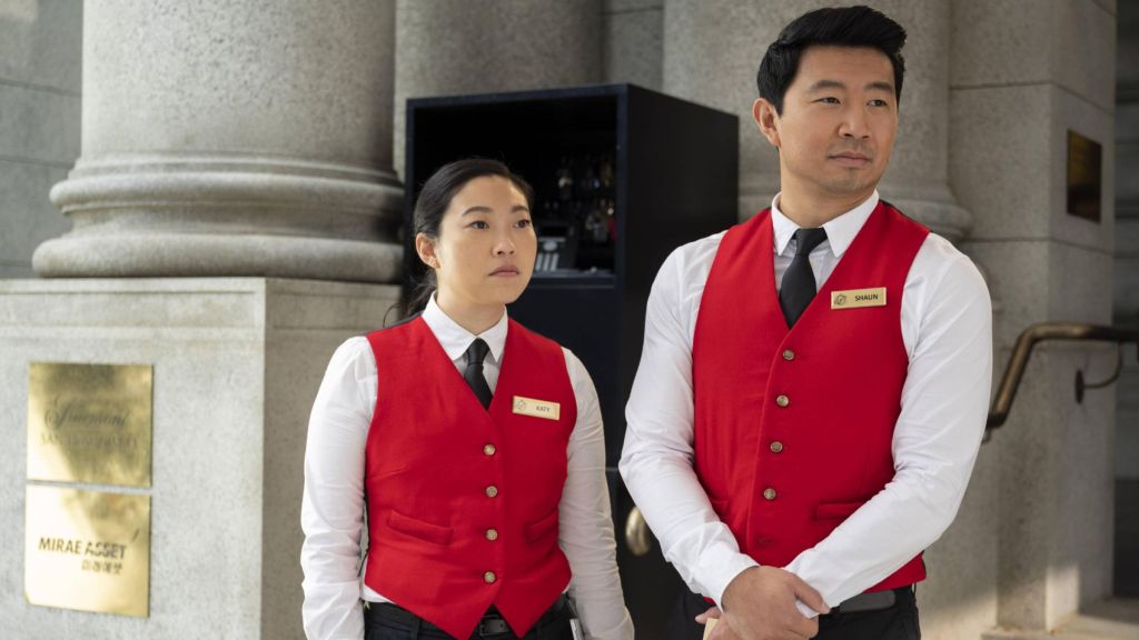 Shang-Chi and Katy working.