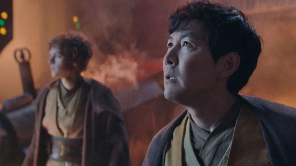 Sol looking stressed in The Acolyte.