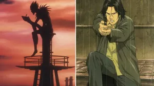 Death Note & Monster split image