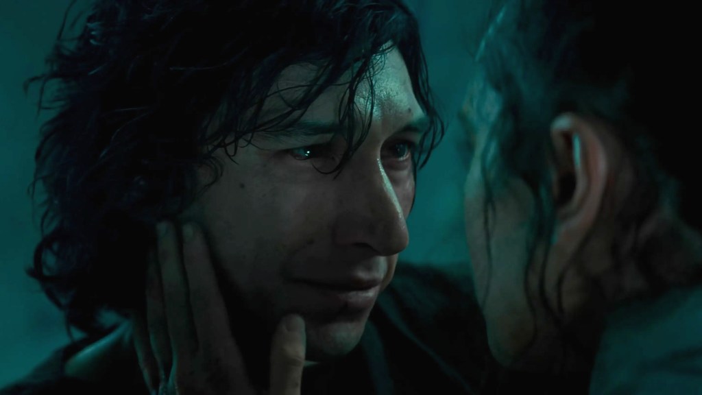 Adam Driver and Daisy Ridley in The Rise of Skywalker