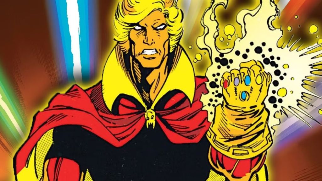 Adam Warlock with the Infinity Stones