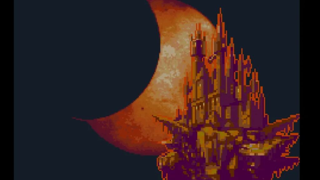 Aria of Sorrow Moon and Castle Screenshot