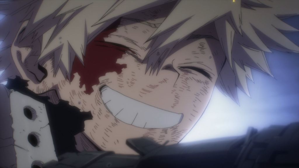 Bakugo smiling - as seen the finale