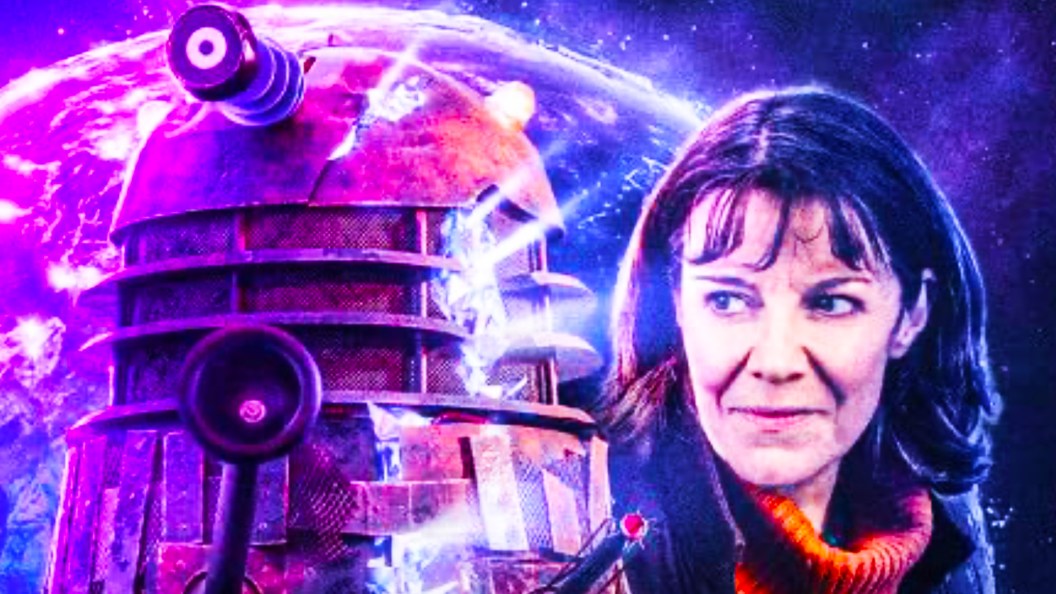 Bernice Summerfield and a Dalek in a Doctor Who Big Finish story
