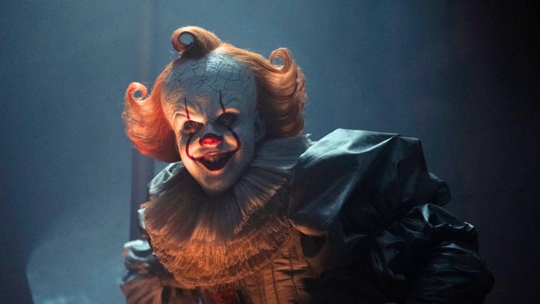 Bill Skarsgård as Pennywise the Dancing Clown in IT Welcome to Derry