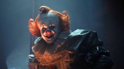 Bill Skarsgård as Pennywise the Dancing Clown in IT Welcome to Derry