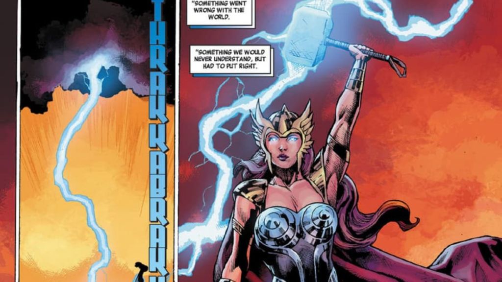 Black Widow with Mjolnir