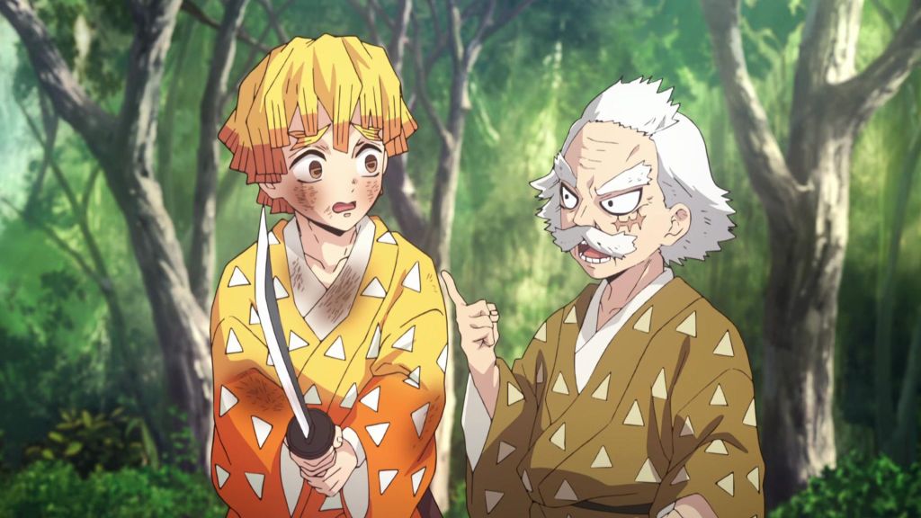 Jigoro Kuwajima and Zenitsu Demon Slayer
