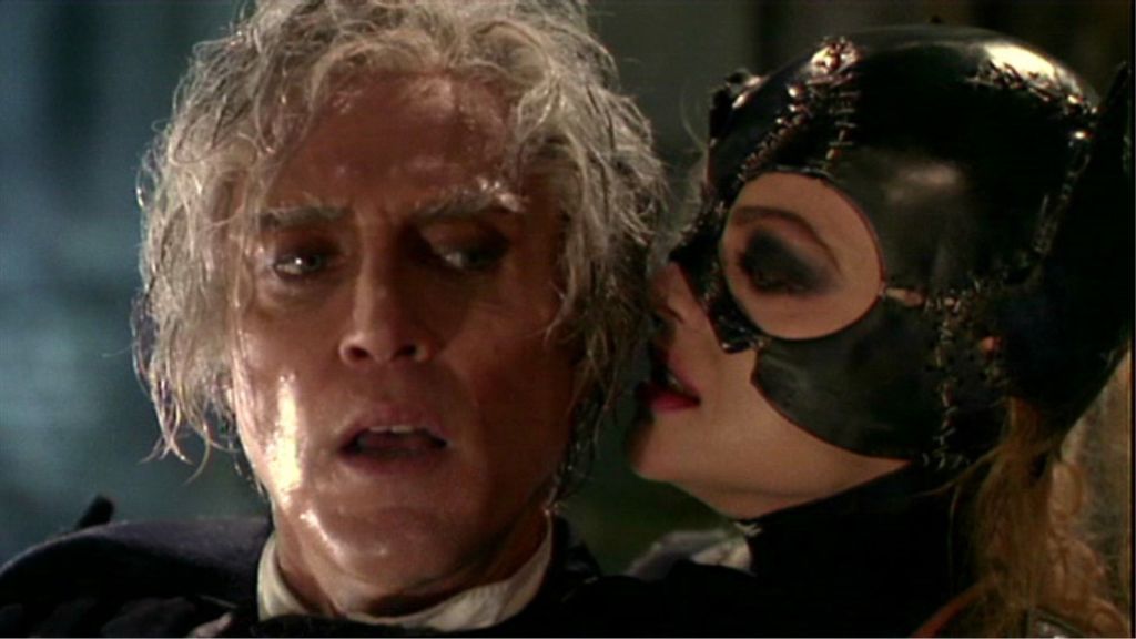 Catwoman and Max Shreck in Batman Returns