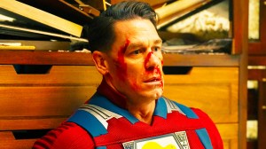 Christopher Smith covered in blood in Peacemaker season 2