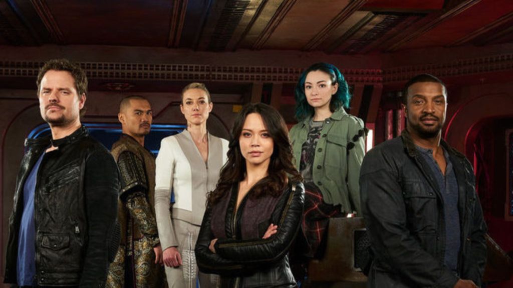 The cast of the ABC show Dark Matter