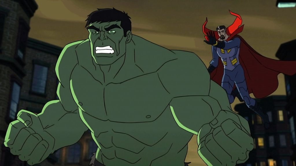 Doctor Strange and Hulk in Hulk Where Monsters Dwell