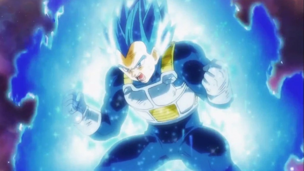 Super Saiyan God Super Saiyan Evolution Vegeta in Dragon Ball Super