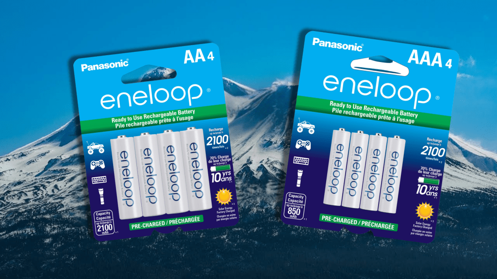 Panasonic Eneloop AAs and AAAs batteries