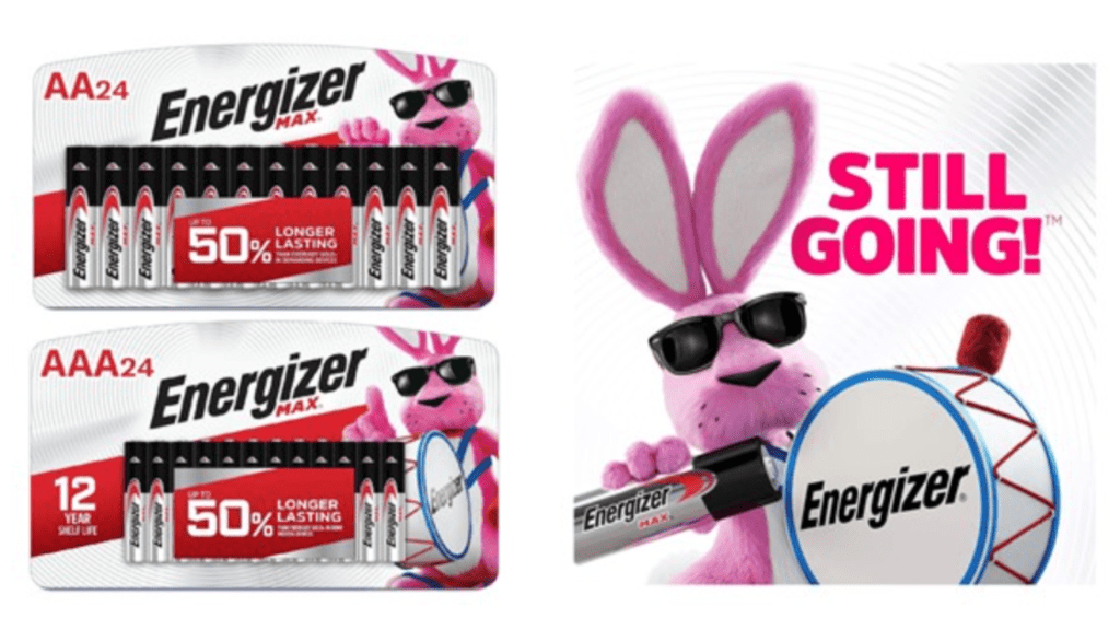 Energizer AAs and AAAs batteries