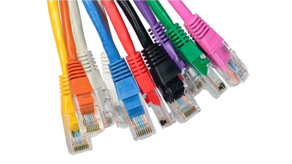 Ethernet cables stack