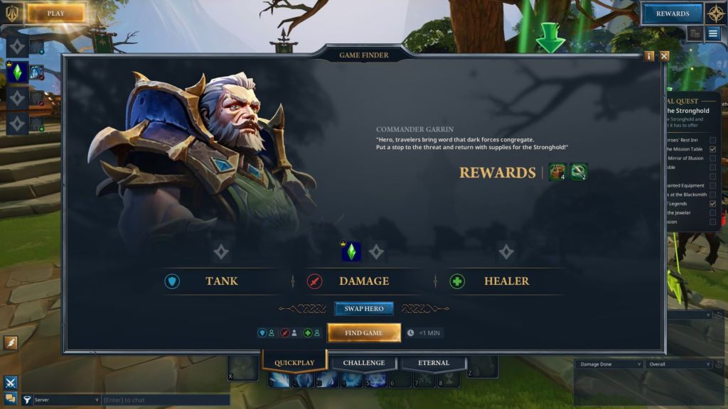 Fellowship Quickplay Game Finder