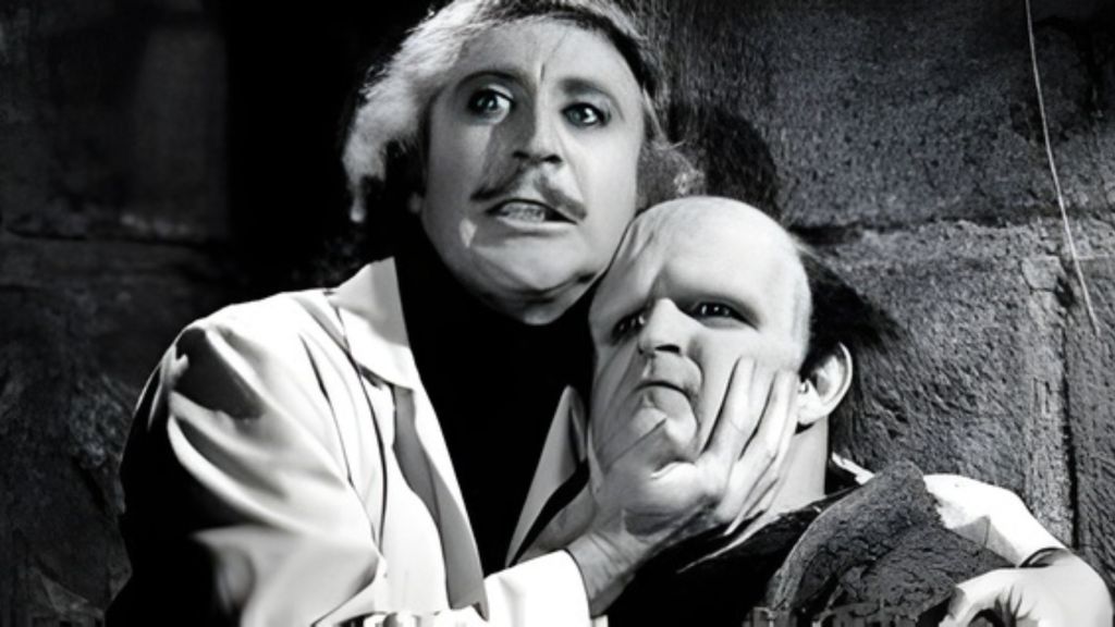 Frankenstein and his Creature in Young Frankenstein