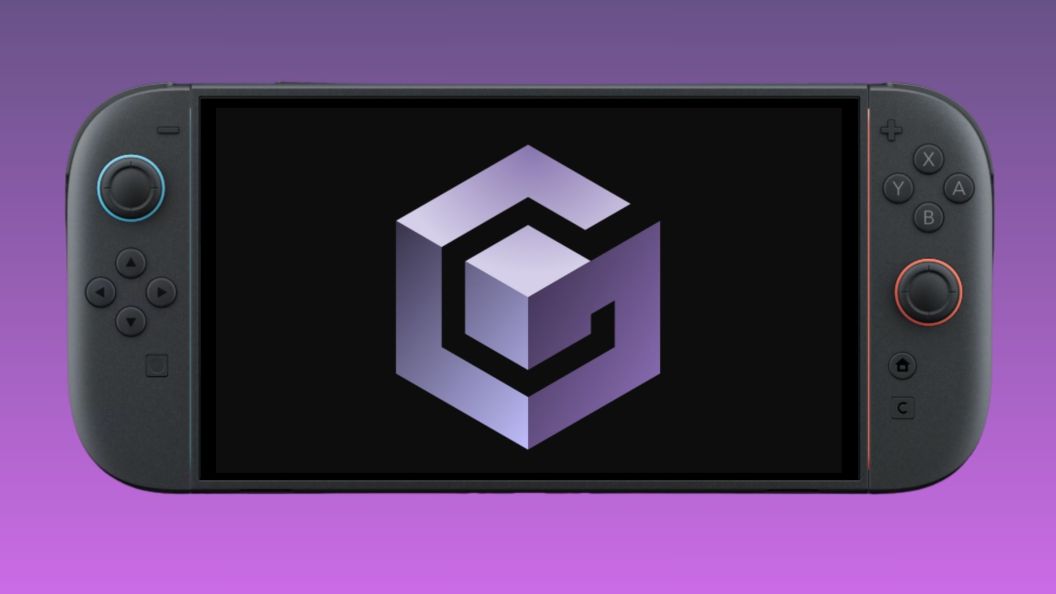 Gamecube on Switch 2 Purple Gradient