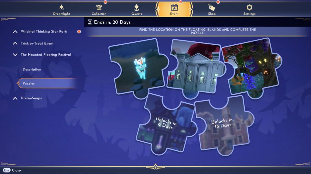 Haunted Floating Islands Puzzles DDV