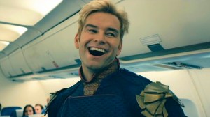 Homelander (Antony Starr) laughing in The Boys