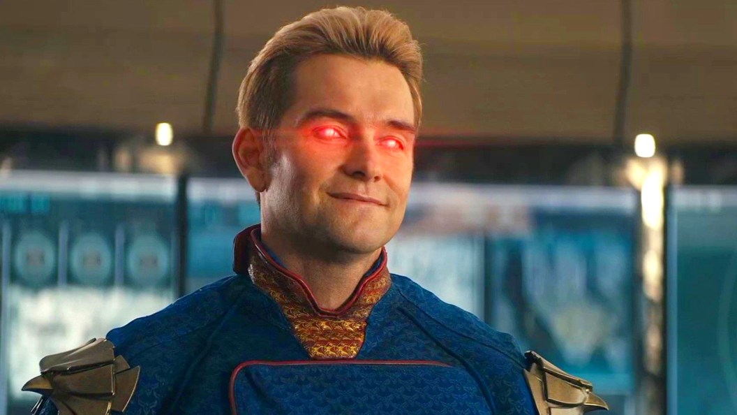 Homelander using heat vision in The Boys