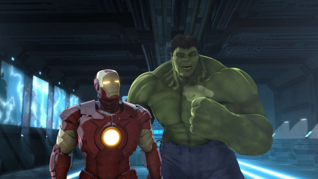 Iron Man and Hulk in Iron Man & Hulk Heroes United