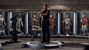 Iron Man in his Hall of Armors